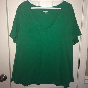 Kelly Green Old Navy V-Neck, NWOT